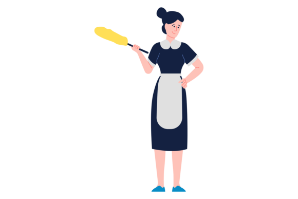 Download Maid Color Character. Professional Clean - Professional clean Collection