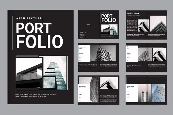 Download Professional Clean A4 Architecture Portf - Professional clean Collection